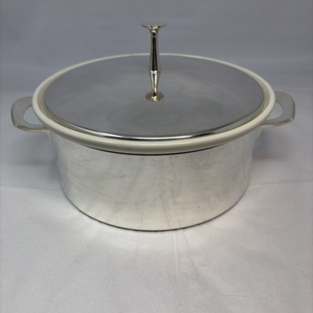 Reed & Barton Silverplate Cover Casserole Holder #1163 Hall China 2Qt Insert